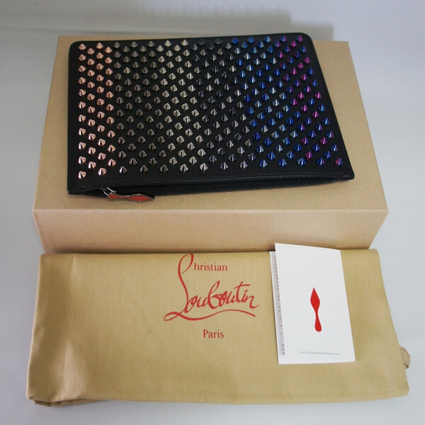 2016 ルブタン スーパーコピー新作！ Christian Louboutin loubiposh baby pouch マルチメタル